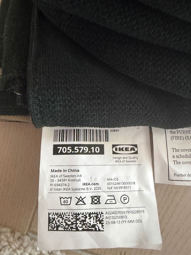 IKEA KIVIK Footstool Cover – Tallmyra Dark Green USED