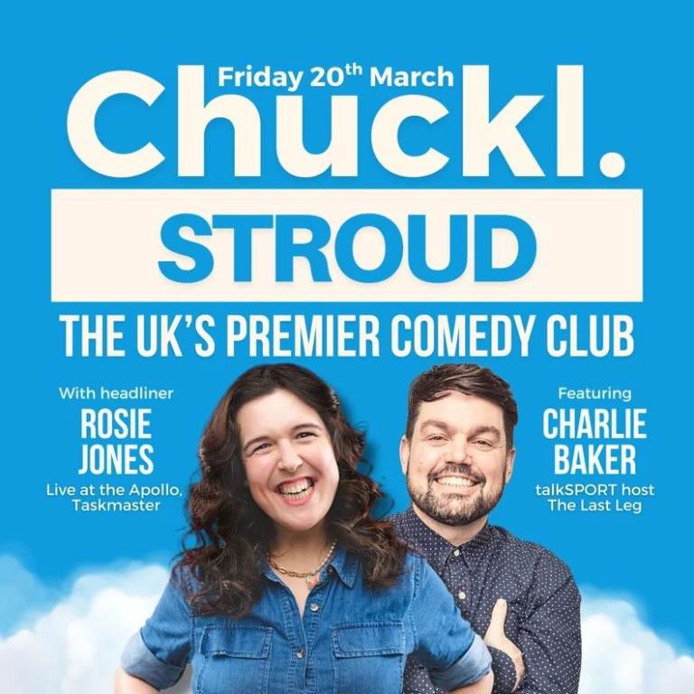 2 x tickets for Chuckl. Rosie Jones & Charlie Baker at Stroud Sub Rooms 20th March 7pm TONIGHT!