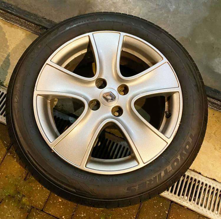 2015 Renault Clio Dynamique Mk4 Alloy Wheel 16" 195/55/16 Car 16 inch Spare Wheels Alloys TOYO Tyre