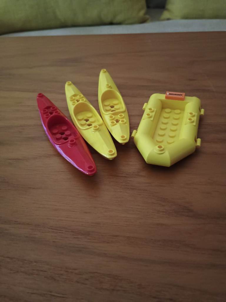 Lego Kayaks and small dinghy 