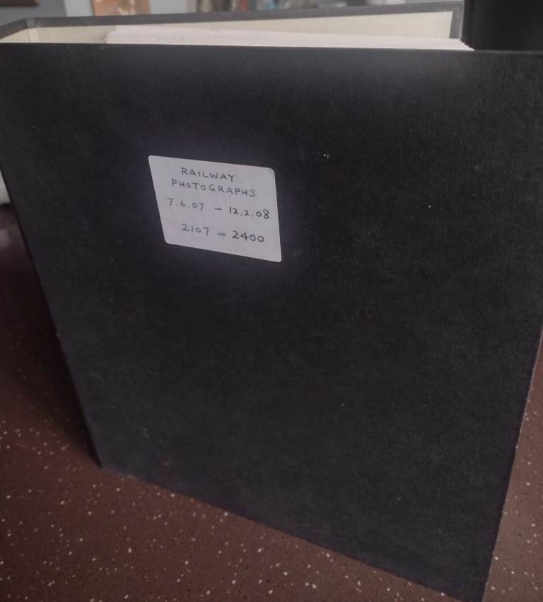 Railway Photographs Scrapbook - Good Condition