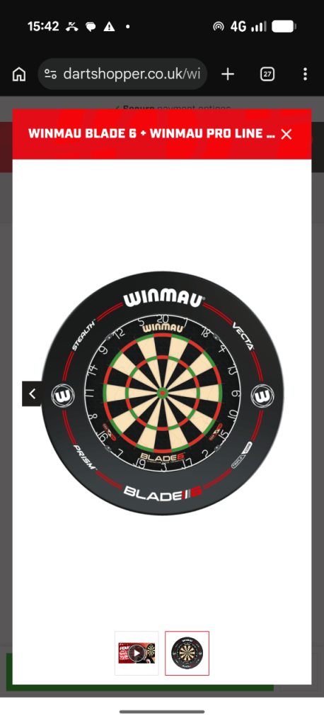 Winmau blade 6, surround and target omni