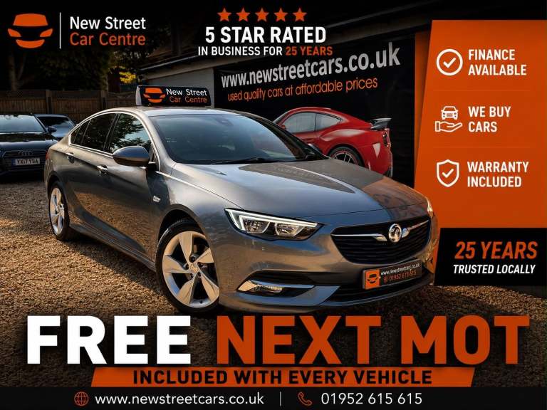 2018 Vauxhall Insignia 1.5i Turbo SRi VX Line Nav Grand Sport Euro 6 (s/s) 5dr HATCHBACK Petrol M...