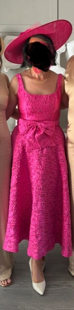 Mother of the groom dress and hat 