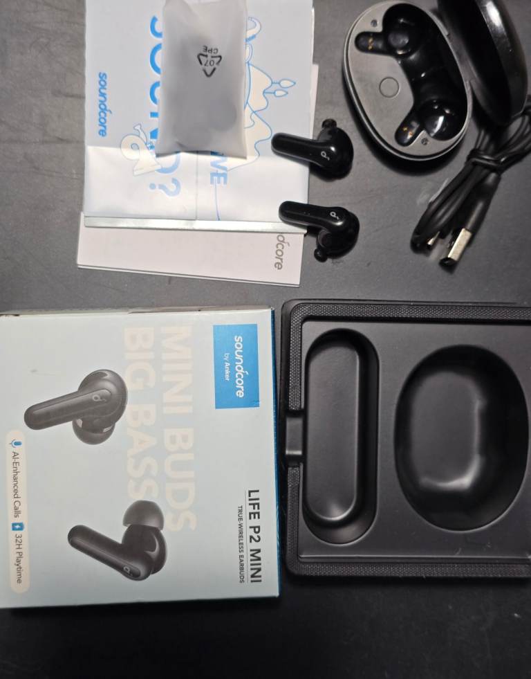 Soundcore By Anker Life P2 Mini Bluetooth Headphone Wireless Earbuds 3EQ TWS