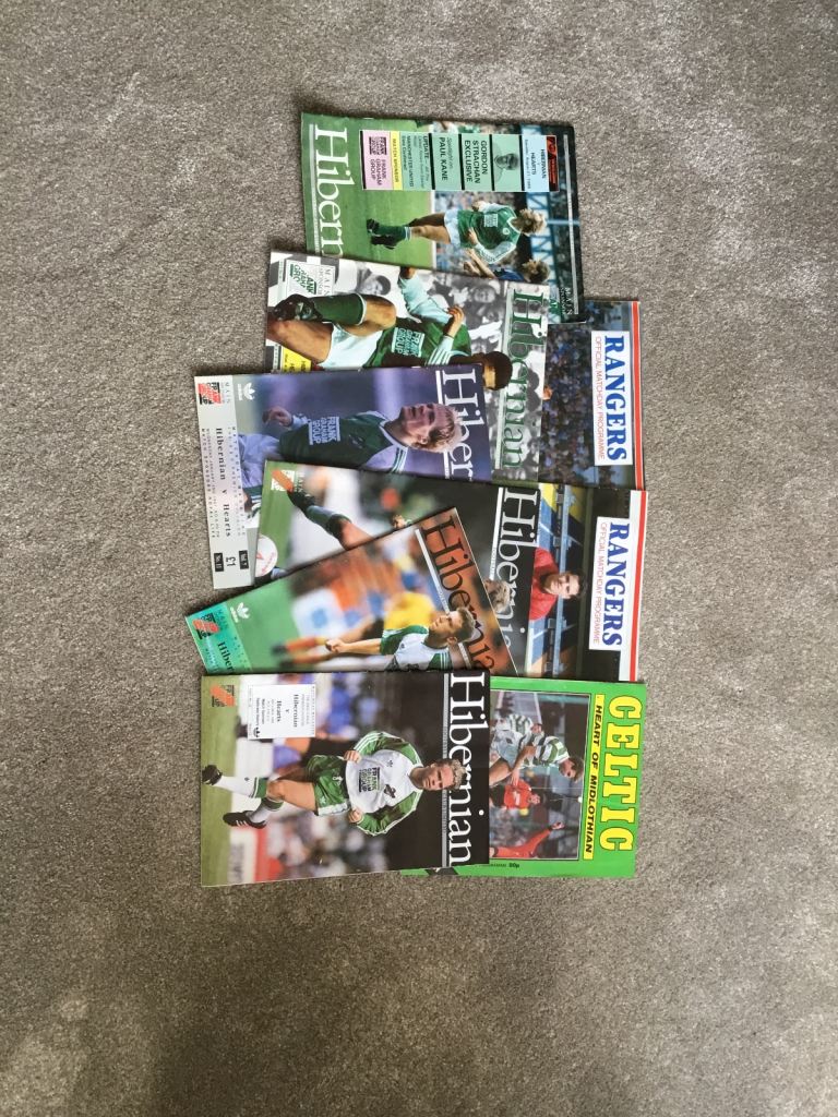 Hearts FC football programmes 