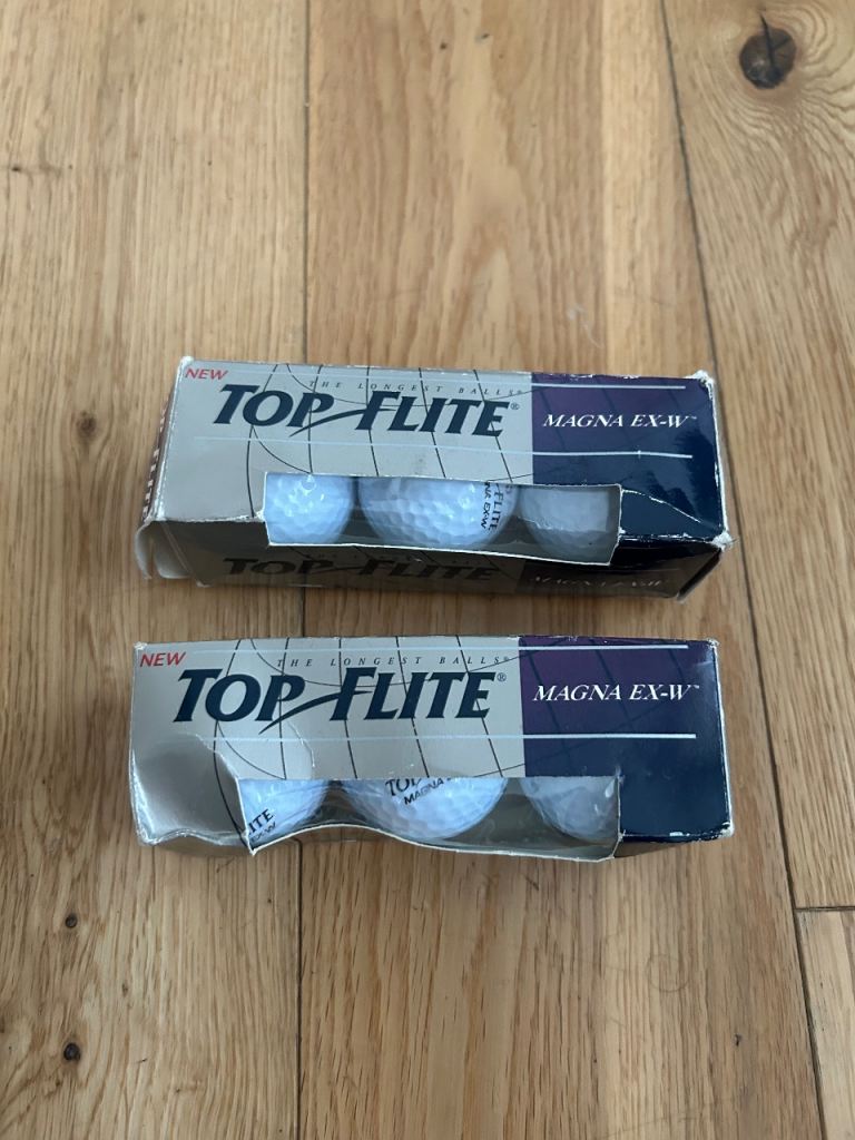 Two NEW Top-Flite Magna EX-W Golf Balls Packs