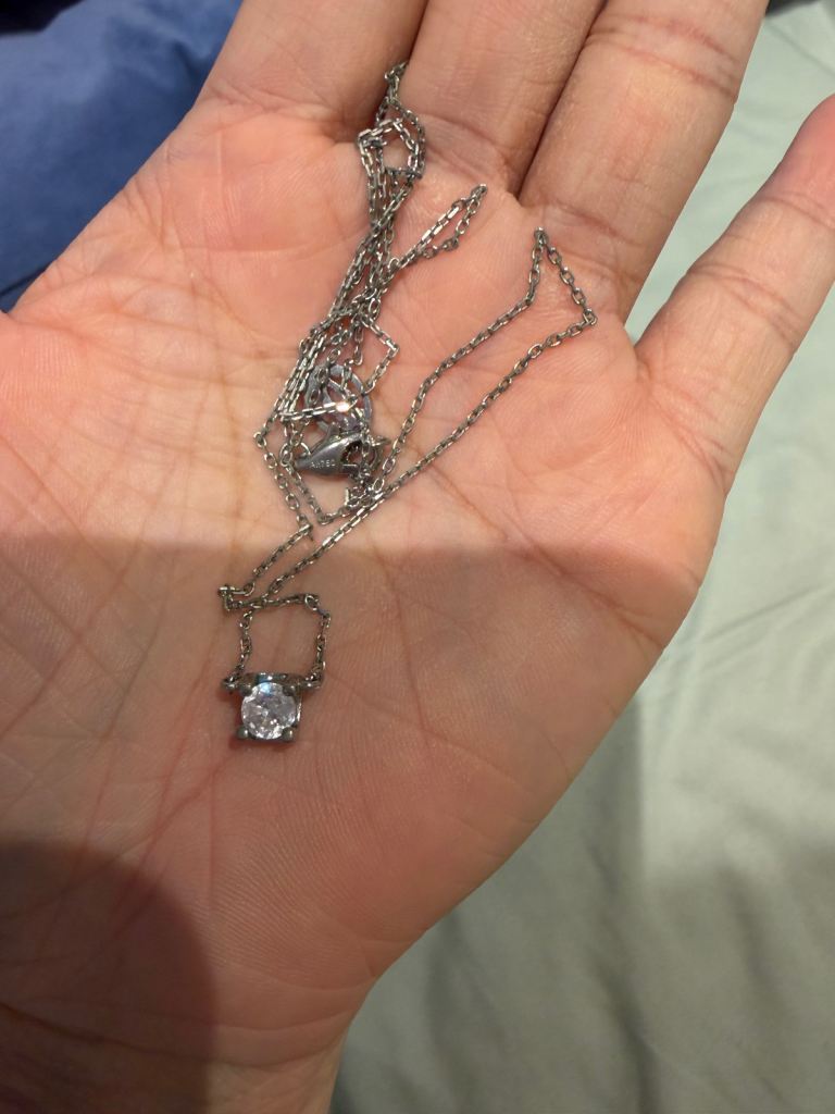 Cartier Necklace with diamond – Silver, Good Condition
