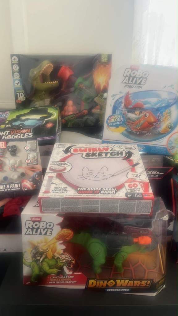 Selection of NEW Kids' Toys - Dino Wars, Monster Trucks, Swirl N' Sketch