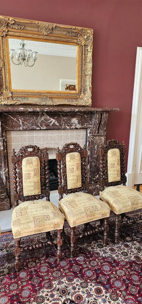 Rare 17th Century Charles II Style Walnut Chairs - Potential "Nell Gwyn" Connection
