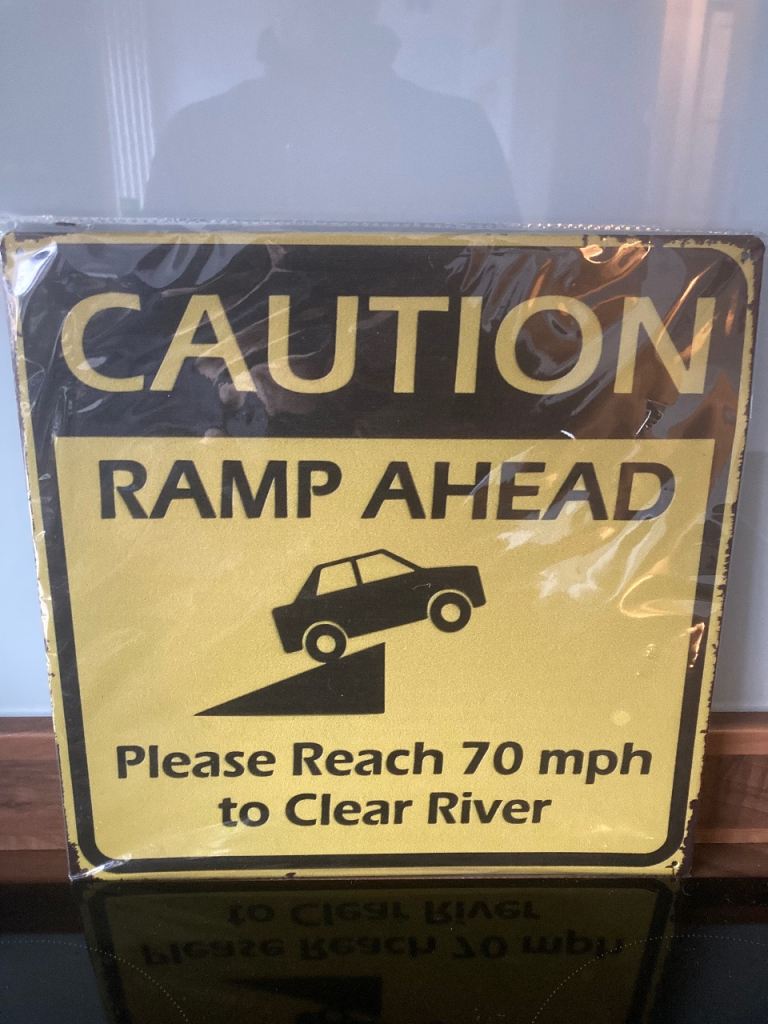 Metal advertising sign brand new