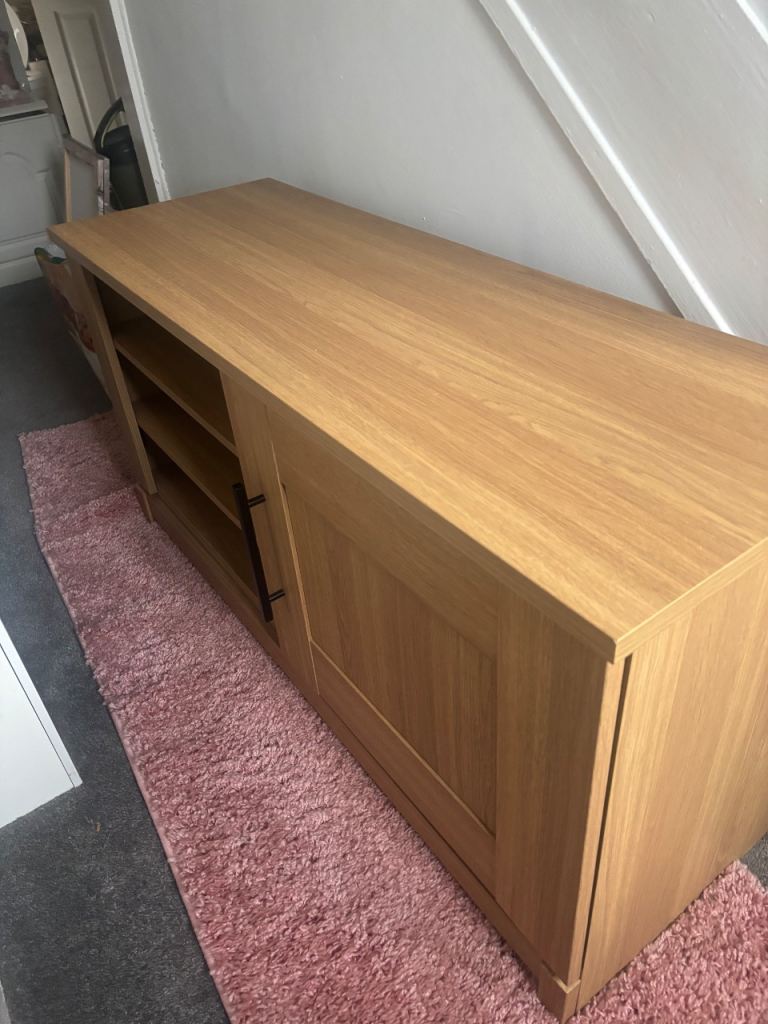 Oak tv unit lovely and  sturdy