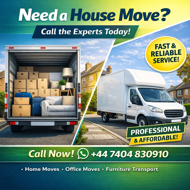  House Move | Large Luton Van | Fast & Reliable Service | Call Now