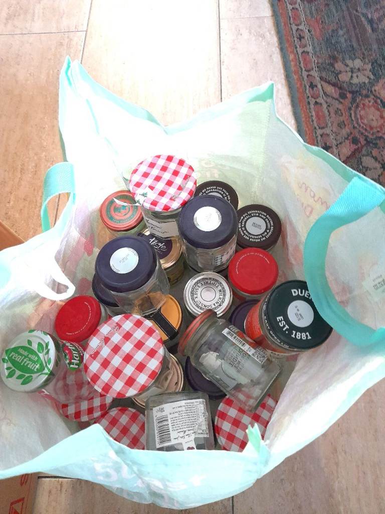 Mixed Jam Jars with Lids – Good Condition, Ready for Reuse