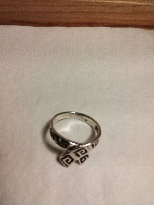 Ring - silver Celtic style - Size O