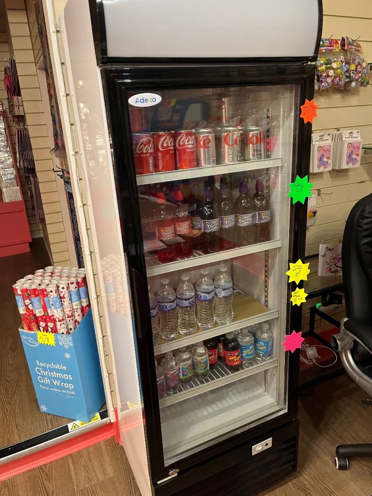 Black Commercial Display Fridge - Good Working Order