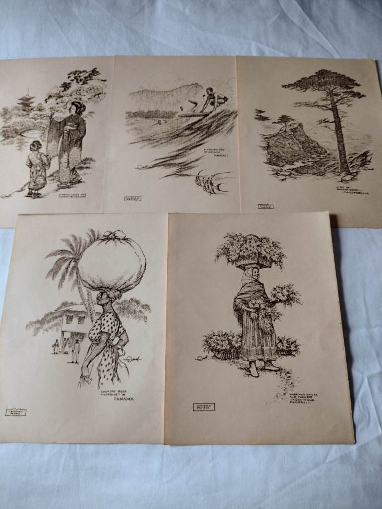 23 Very Old Prints in a Canadian Pacific Cruises Tour Folder | in ...