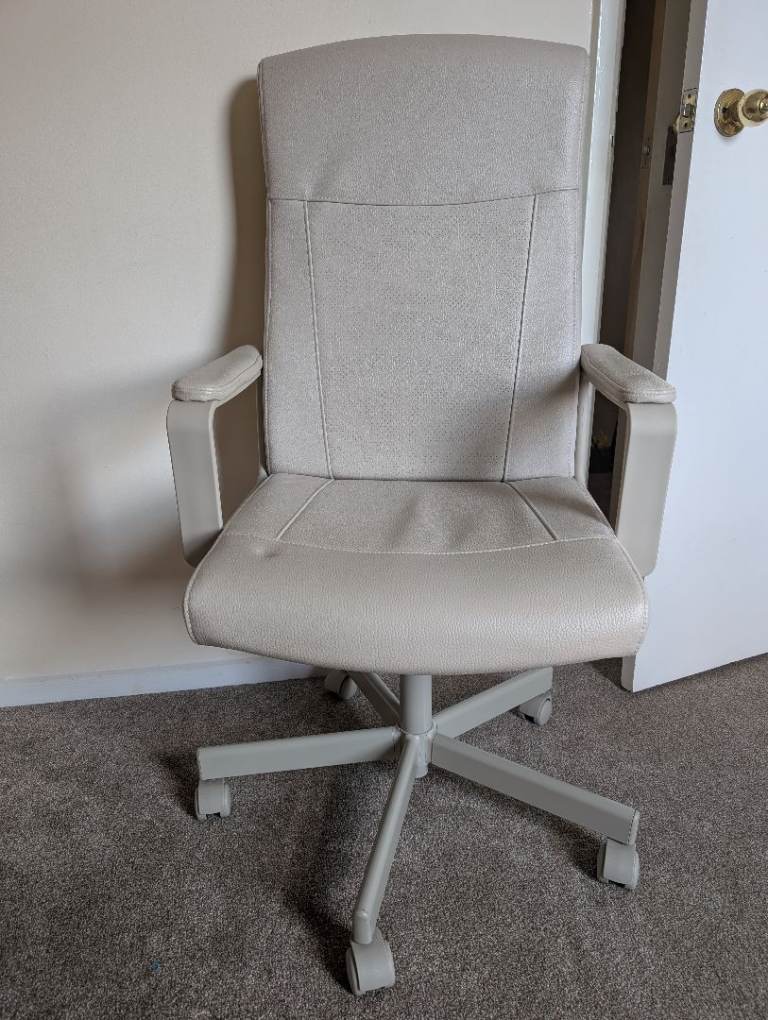 Beige IKEA Office Chairs – Good Condition (2x available)