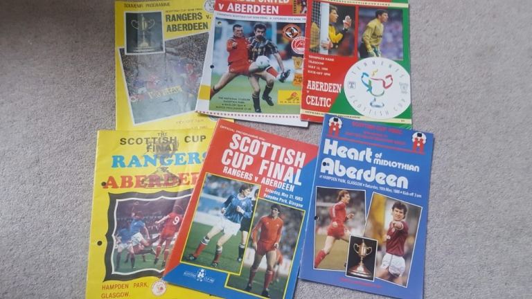 AFC Scottish Cup programmes x 6