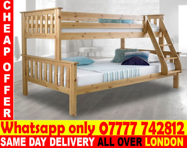 -FREE DELIVERY-BUNK BED AND MATTRESS SINGLE OR DOUBLE (sgsg