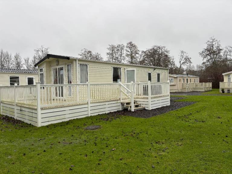 6 Berth Carnaby Finesse Static caravan (2014), on Perth Race Course