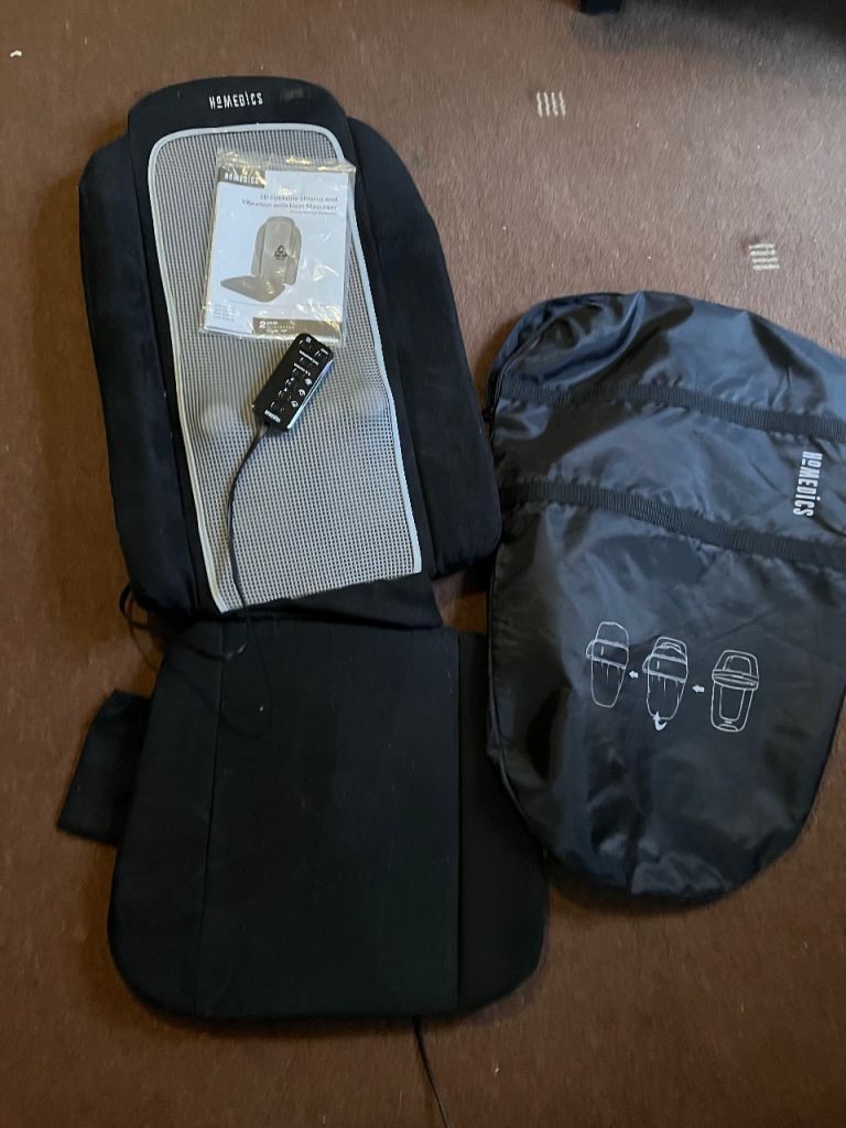 Homesics Foldable Shiatsu Massage Cushion w/Heat