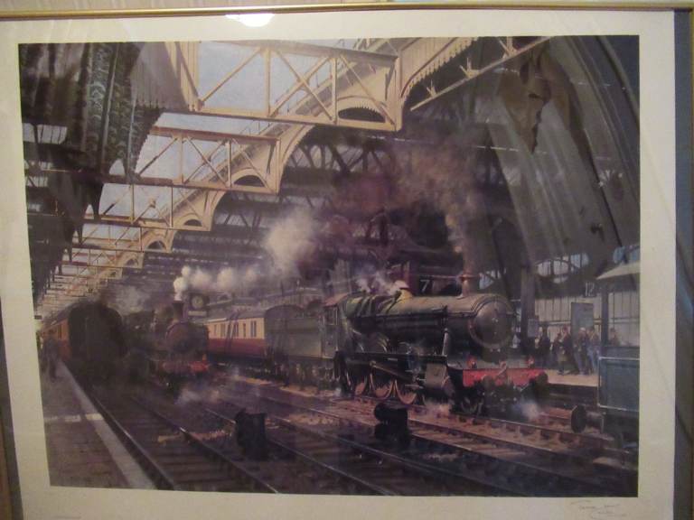 SNOW HILL STATION    Train   Print  &  signed    an amazing  present for someone special