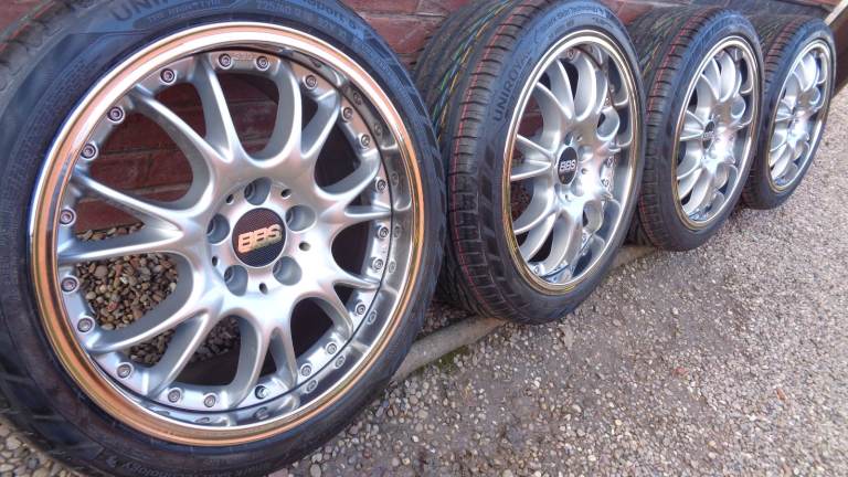 Genuine BBS CK 18" Alloy Wheels 5x112 CK109 Uniroyal Rainsport Split rims NEW
