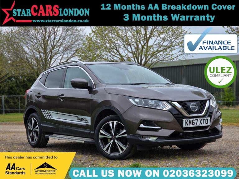 2017 Nissan Qashqai 1.2 DIG-T N-Connecta XTRON Euro 6 (s/s) 5dr HATCHBACK Petrol Automatic