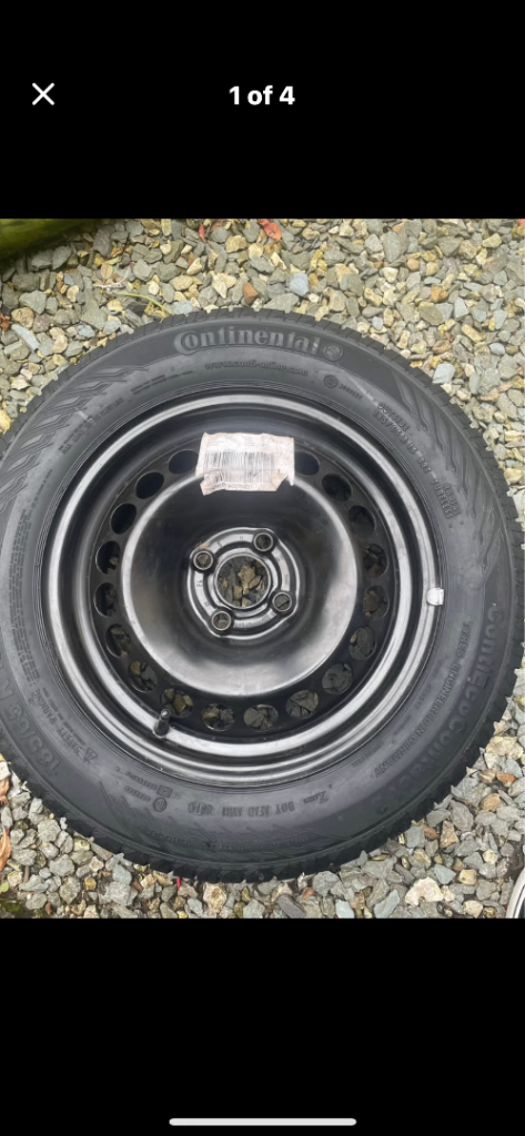 Vauxhall corsa D/ E models 15” full size wheel and new continental tyre