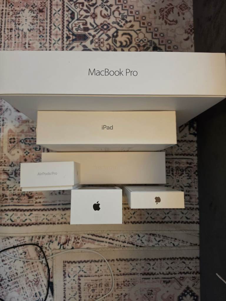 Apple MacBook Pro, iPad, AirPods and Watch Boxes - NEW Condition