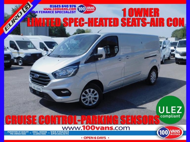 2023 Ford Transit Custom 2.0 300 EcoBlue Limited L2 H1 Euro 6 (s/s) 5dr PANEL VAN Diesel Manual