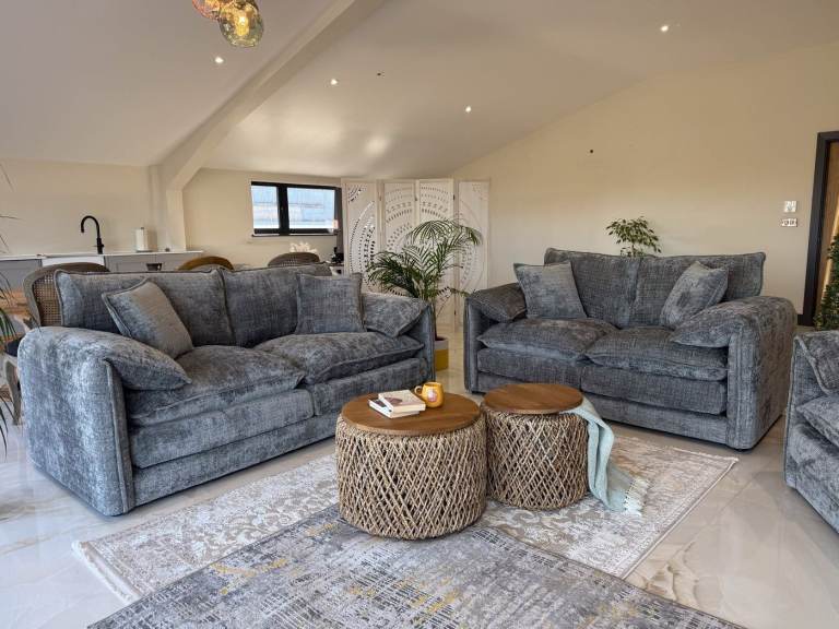 Brand New Solaya Deep Seat Comfort L Shape Corner Sofa & 3+2 Seater | Free Delivery