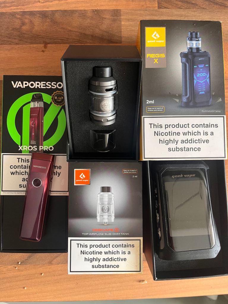 Vaporesso and geek vape kits