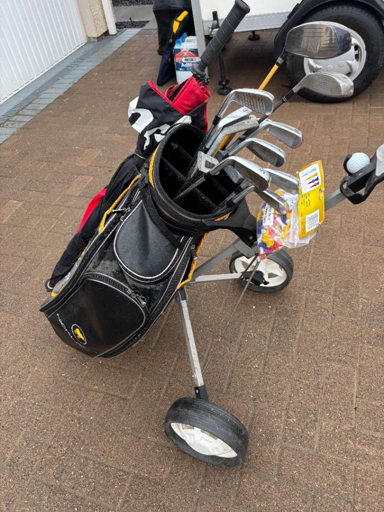 Full Golf Club Set with Bag and Trolley
