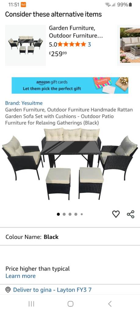 Brand New brown Rattan Garden Sofa Set with Cushions
