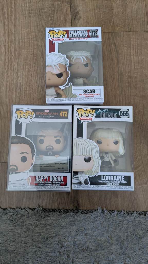Trio Funko pops