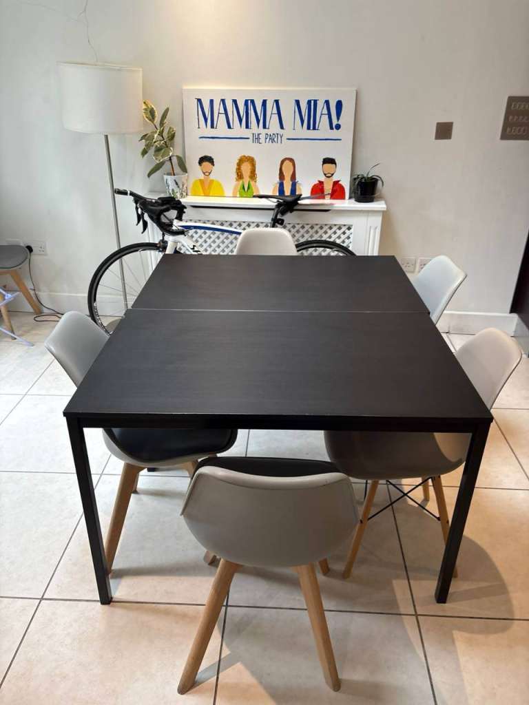 [RUSH SALE / MUST GO] Black Dining Table – £10 each (two tables ...