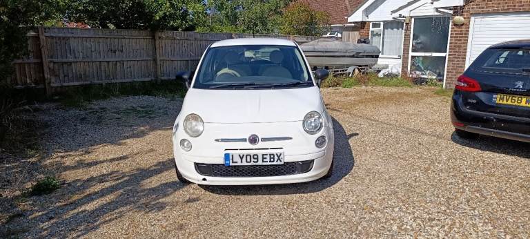Fiat 500 2009 75K Miles Manual White 1.2L MOT til Nov