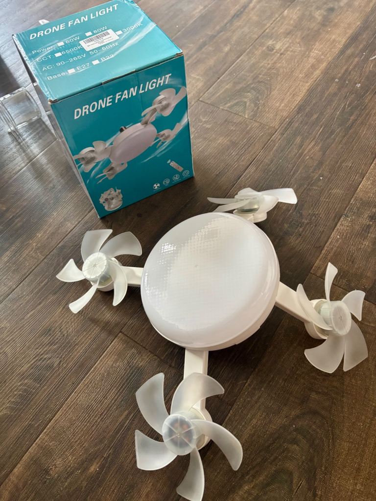 Drone Light Bulb Fan 