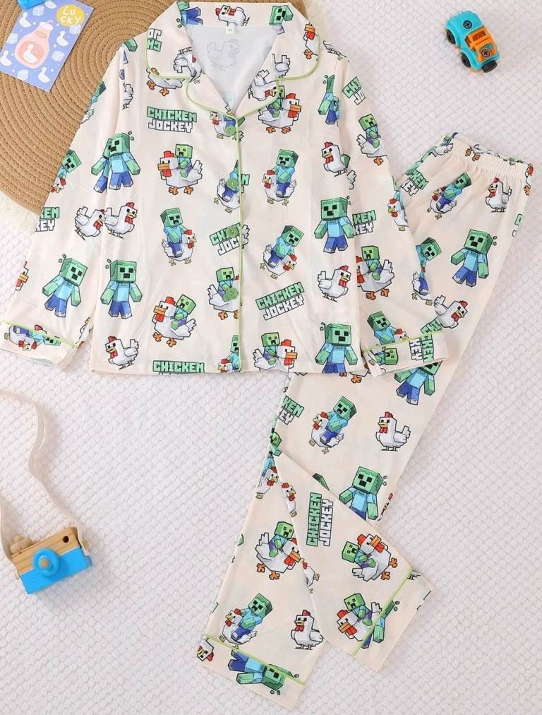 Age 9 Boys Minecraft Pj set