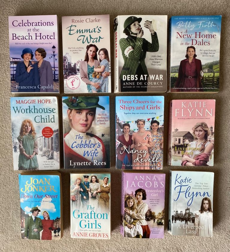 Historical Fiction Book Bundle – 12 Paperbacks, Good Condition