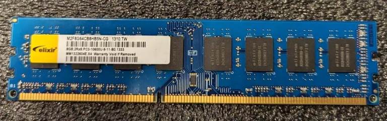 RAMM 8GB Elixir. PC3-10600U. 1333. BRAND NEW