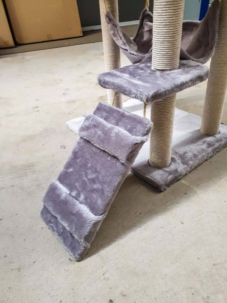 Luxury Multi-Level Cat Tree with Scratching Posts & Hideaway House