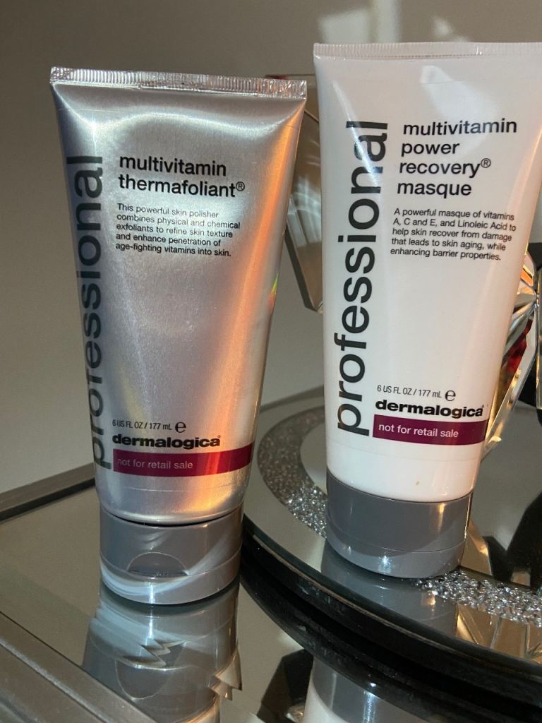 DERMALOGICA -AgeSmart Multivitamin Thermafoliant & Power Recovery Masque (177ml Salon Sizes) 