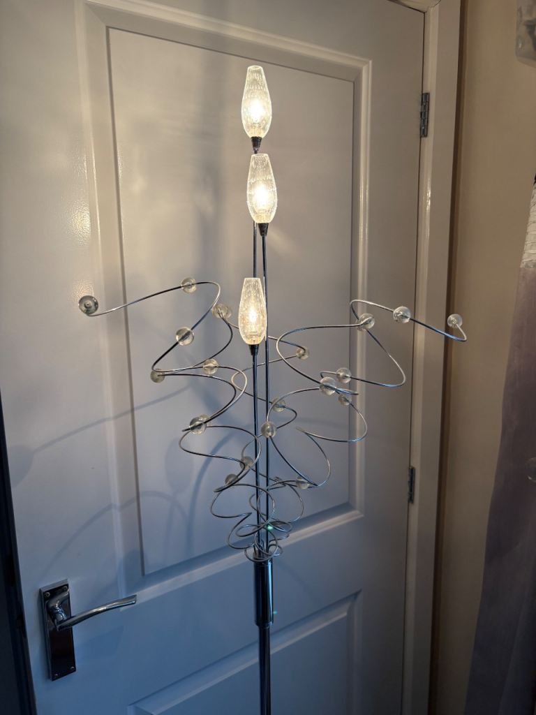 Silver Floor Lamp
