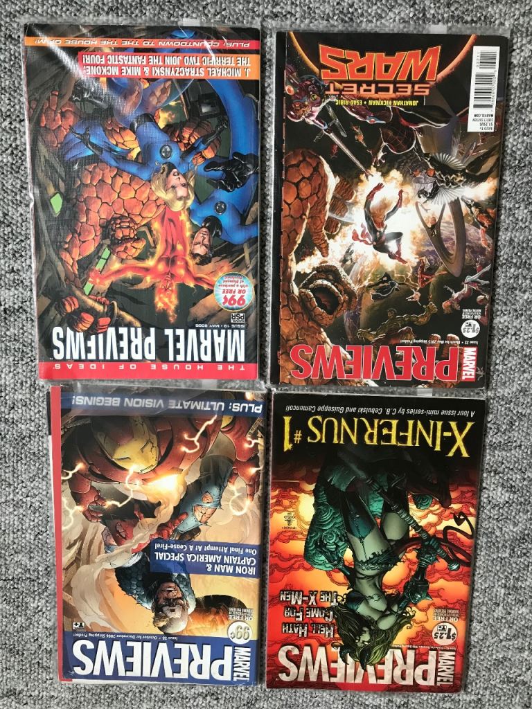 7 X MARVEL GRAPHIC PREVIEW MAGAZINES