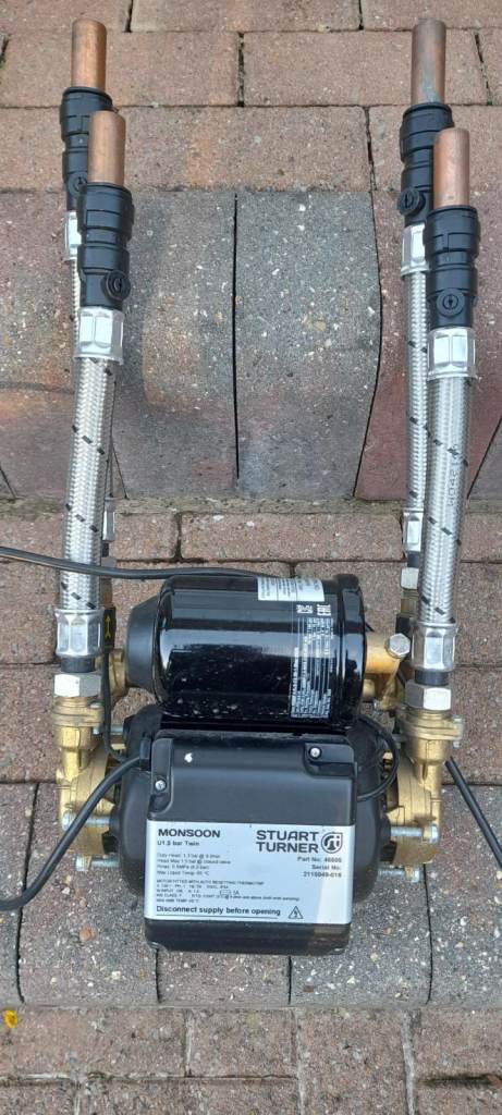 Stuart Turner Monsoon Universal Twin Shower Pump 1.5 bar Sensible Offers Considered 