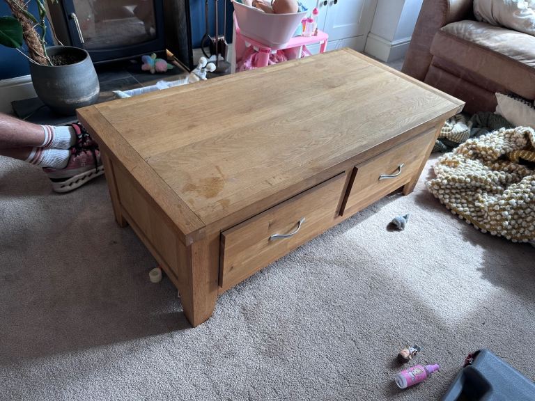 John Lewis oak coffee table 