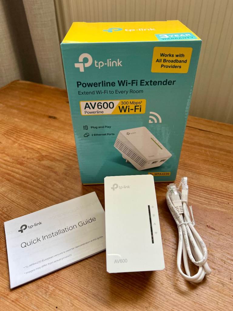 TP-Link AV600 300Mbps Wi-Fi Booster Powerline Range Extender